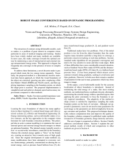 Robust snake convergence based on dynamic programming