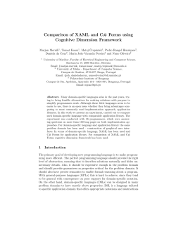 Comparison of XAML and C# Forms using Cognitive Dimension