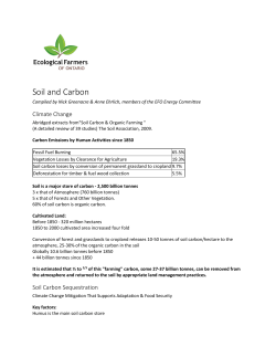 Soil and Carbon