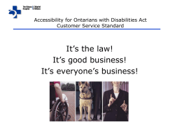 accessibility standards - University of Ottawa Heart Institute