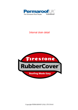 Internal drain detail