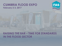 Sarah Marriot of the Flood Advisory Service`s presentation