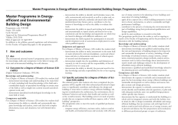 Programme code: TAEMB Scope: 120 credits Cycle: Second