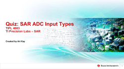 Quiz: SAR ADC Input Types