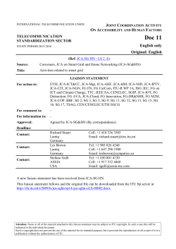 Activities related to smart grid