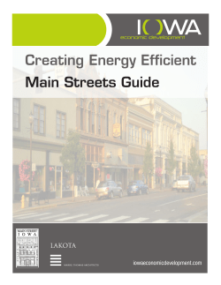 Creating Energy Efficient Main Streets