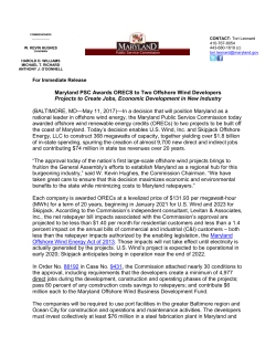 PSC Awards ORECs to US Wind, Skipjack Energy