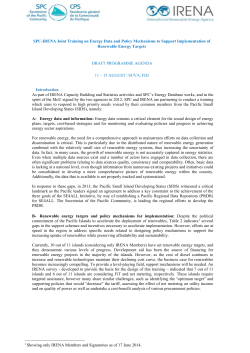 Introduction - PRDR Sustainable Energy for All