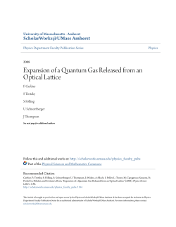 Expansion of a Quantum Gas Released from an Optical Lattice