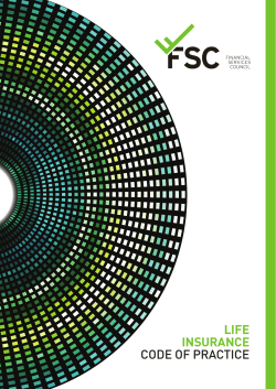 life insurance code of practice