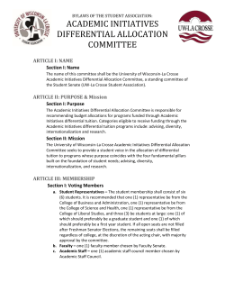 Section II: Committee Members - UW
