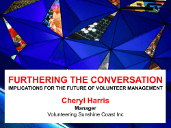 Future Volunteers Managment - C Harris