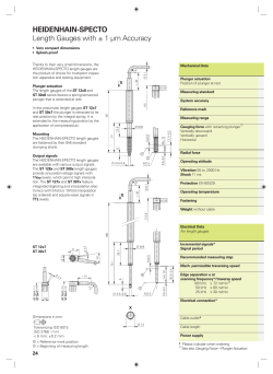 HEIDENHAIN-SPECTO Length Gauges with ± 1 µm Accuracy