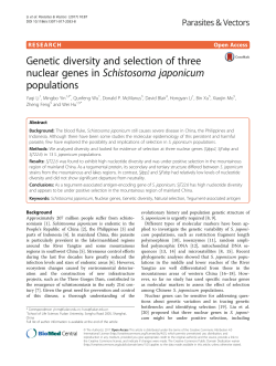 Genetic diversity and selection of three nuclear genes in