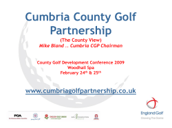 Cumbria County Golf Partnership