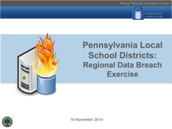 Regional Data Breach Exercise