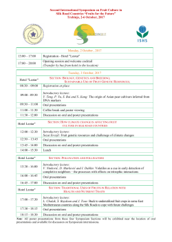 Symposium Programme