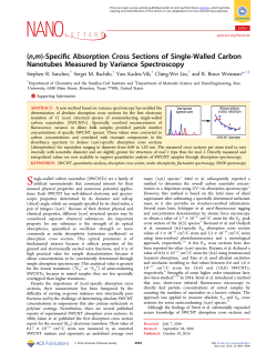 (n,m)-Specific Absorption Cross Sections of Single