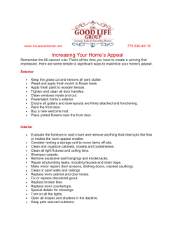 Increasing Your Home`s Appeal