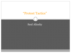 Protest Tactics - Sites @ Suffolk University