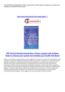 PdF The Gut Reaction Eating Plan: Choose
