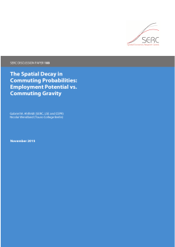 The Spatial Decay in Commuting Probabilities