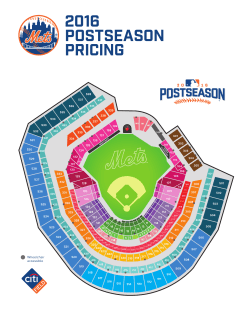 2016 POSTSEASON PRICING