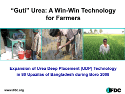 “Guti” Urea: A win-win technology for farmers