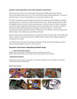 Synthetic Marijuana Fact Sheet - Central Dauphin School District