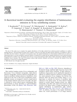 A theoretical model evaluating the angular distribution of