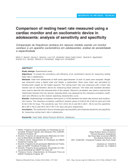 Comparison of resting heart rate measured using a cardiac monitor