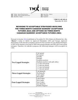 Revisions to Acceptable Strategies Involving the Three