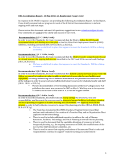 DEC Accreditation Report 5-13-16