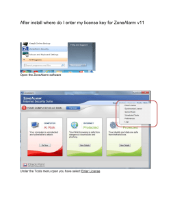 After install where do I enter my license key for