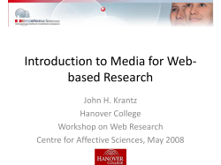 Introduction to Media for Web