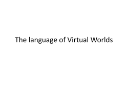 The language of Virtual Worlds