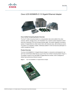 Cisco UCS 82598KR-CI 10 Gigabit Ethernet Adapter