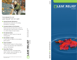 the benefits of leaf relief&reg; by ply gem