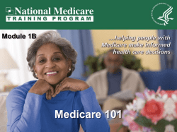 Medicare 101 3 What Is Medicare?