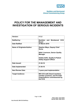 - Basildon and Brentwood CCG