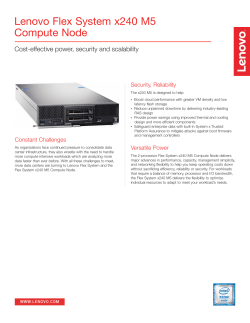 Lenovo Flex System x240 M5 Compute Node