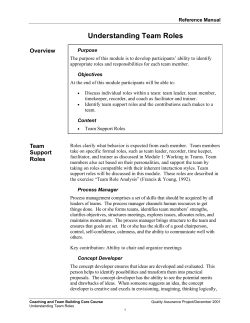 Understanding Team Roles