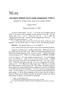 on finite groups with given conjugate types ii