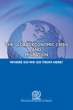 the global economic crisis and migration where do we go from here?
