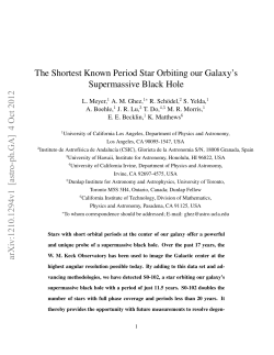 The Shortest Known Period Star Orbiting our Galaxy`s