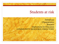 Students at risk