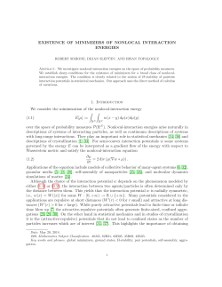 EXISTENCE OF MINIMIZERS OF NONLOCAL