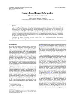 Energy-Based Image Deformation