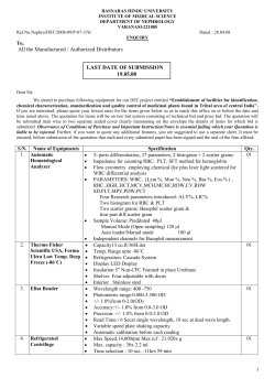 conditions of purchase - Banaras Hindu University (BHU)