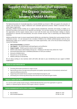 pdf Application form - NASAA Certified Organic